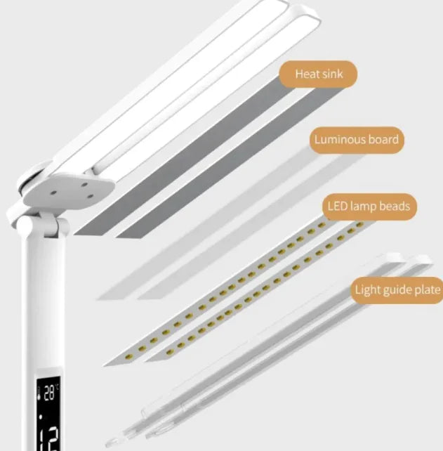 Dual-Head LED Desk Lamp