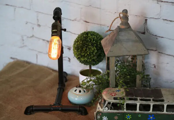 Vintage Industrial Pipe Lamp