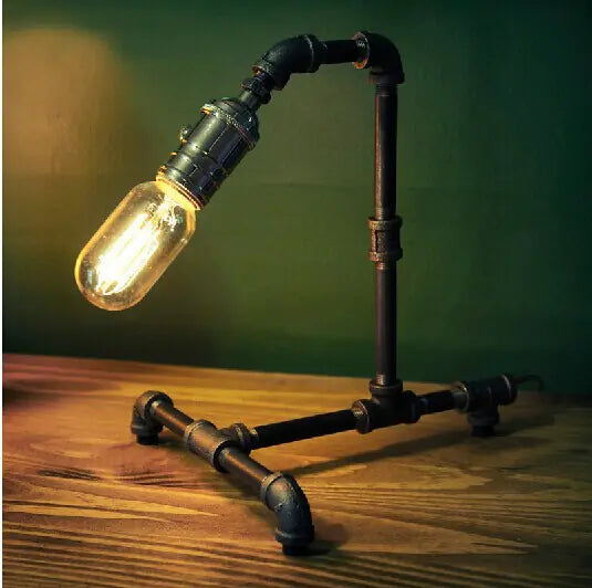Vintage Industrial Pipe Lamp