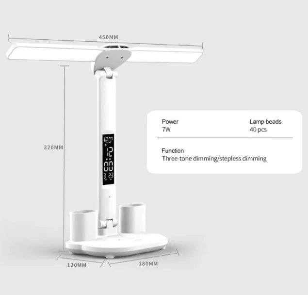 Dual-Head LED Desk Lamp